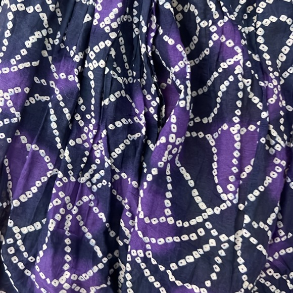 Calypso for Target Long Blue and Purple Scarf with Beads - Picture 4 of 4